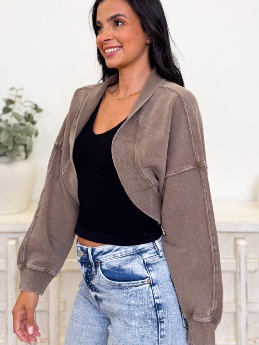Vintage Havana Shrug Cardigan- S